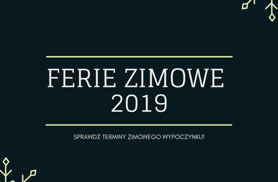 FERIE ZIMOWE 2019